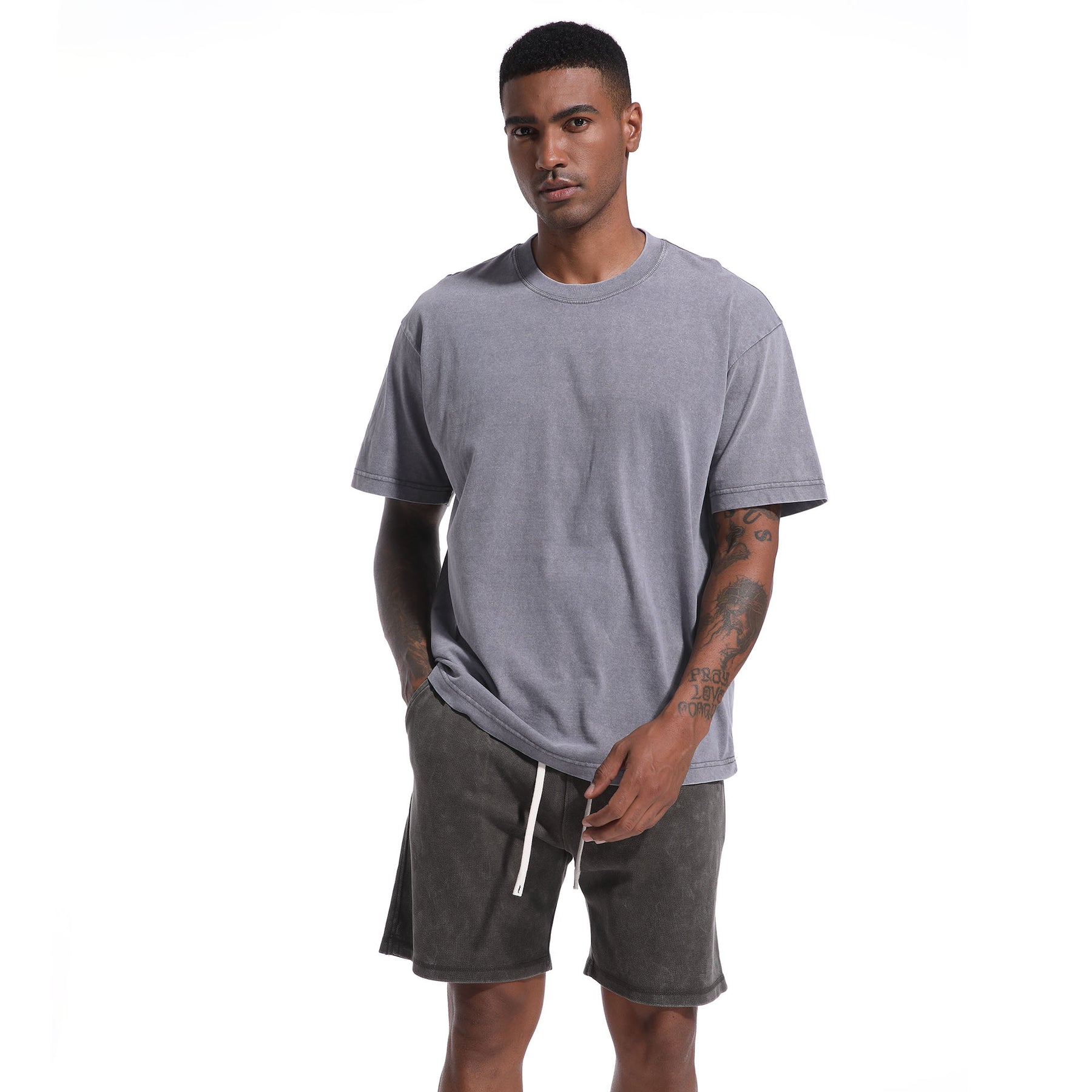 6-Pack – 230GSM Heavy Loose Fit Washed T-Shirt