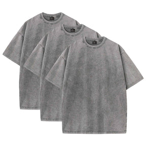 3-Pack – 230GSM Heavy Loose Fit Washed T-Shirt